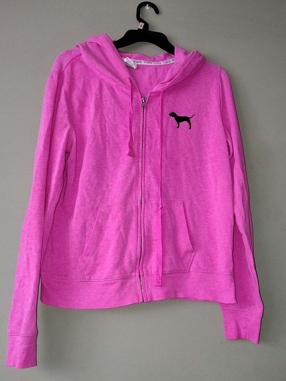 Victoria's Secret PINK Dog Logo Pink Hoodie